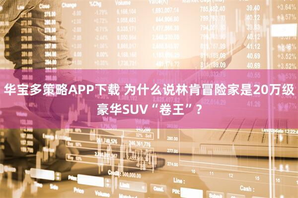 华宝多策略APP下载 为什么说林肯冒险家是20万级豪华SUV“卷王”？